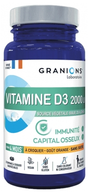 Granions Vitamine D3 2000 UI 30 Comprimés à Croquer