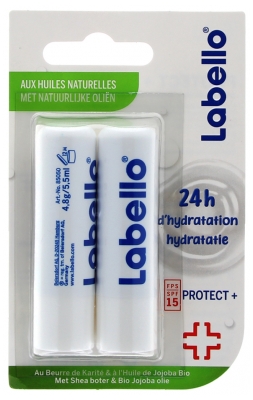Labello Protect+ Lip Sticks SPF15 2er Pack x 4,8 g