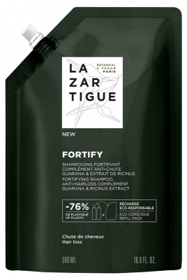Lazartigue Fortify Shampoo Fortificante Integratore Anticaduta Eco-Refill 500 ml