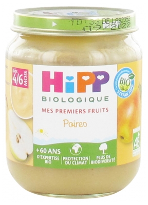 HiPP Mes Premiers Fruits Poires dès 4/6 Mois Bio 125 g
