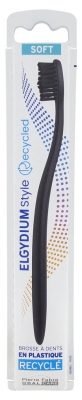 Elgydium Style Recycled Soft Toothbrush - Colour: Black