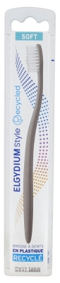 Elgydium Style Recycled Soft Toothbrush - Colour: Dark Grey