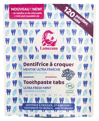 Lamazuna Organic Mint Essential Oil Toothpaste 120 Tablets