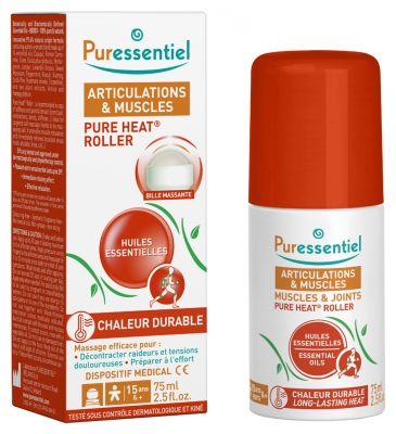 Puressentiel Joints & Muscles Pure Heat Roller With Essential Oils 75 ml