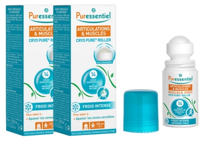 Puressentiel Joints & Muscles Cryo Pure Roller With 14 Essential Oils 2 x 75ml