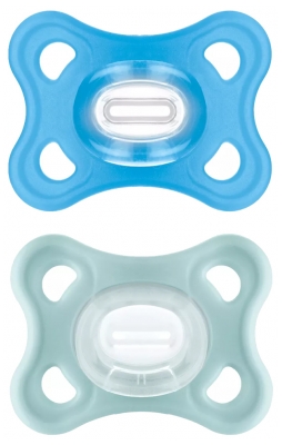 MAM Comfort 2 Silicon Soothers 2-6 Months - Colour: Blue