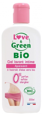 Love & Green Gel Lavante Intimo Biologico Lenitivo 200 ml