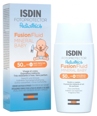 Competir Lágrimas Puntero Isdin Fotoprotector Pediatrics Fusion Fluid Mineral Baby SPF50 50 ml