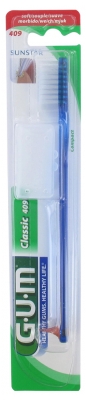 GUM Toothbrush Classic 409 - Colour: Blue
