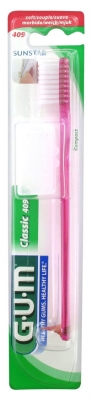 GUM Spazzolino da Denti Classic 409 - Colore: Rosa