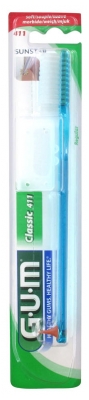 GUM Toothbrush Classic 411 - Colour: Blue 1