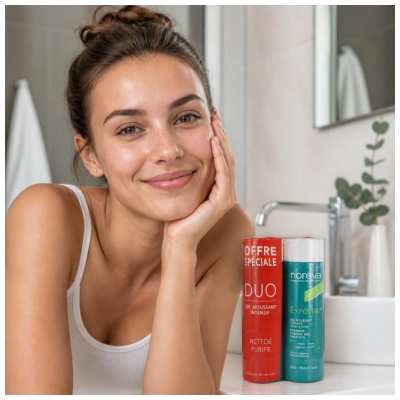Noreva Exfoliac Gel Espumante Intensivo Lote de 2 x 200 ml