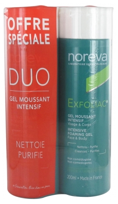 Noreva Exfoliac Intenzivni penilni gel, 2 x 200 ml