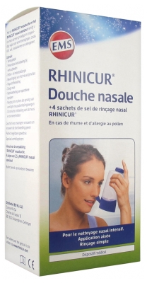 Rhinicur Douche Nasale + Sel de Rinçage Nasal 4 sachets