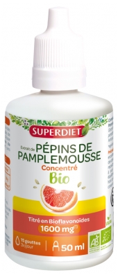 Superdiet Konzentrierter Grapefruitkernextrakt 1600 mg Bio 50 ml