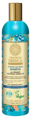 Natura Siberica Oblepikha Shampoo Nutrizione e Riparazione con Idrolato di Olivello Spinoso Biologico 400 ml