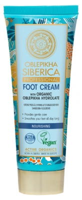 Natura Siberica Oblepikha Nourishing Foot Cream With Organic Oblepikha Hydrolate 75ml