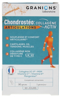 Granions Chondrostéo Joints Collagen Activ 30 Capsules