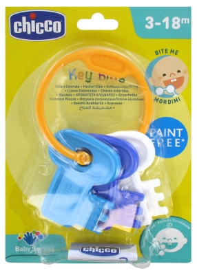 Chicco Baby Senses Sonaglio a chiave per Bambini-18 Mesi - Colore: Blu