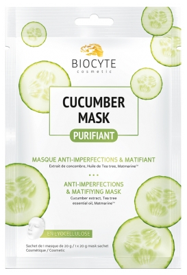Biocyte Cucumber Mask Purifiant Masque Anti-Imperfections & Matifiant 10 g