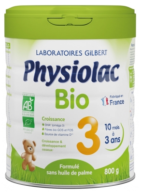 Physiolac Organic 3 10 Miesięcy do 3 lat 800 g