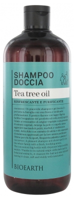 Bioearth Family Champú de Ducha con Aceite de Árbol de Té 500 ml