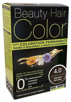 Eric Favre Beauty Hair Color Permanent Colour - Barwa: 4.0 Naturalny brąz