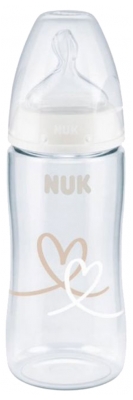 NUK Primera Elección + Botella de Control de Temperatura 300 ml 0-6 Meses