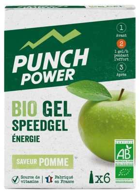 Punch Power Bio Gel Speedgel 6 Tubes de 25 g - Saveur : Pomme