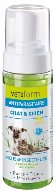 Vetoform Antiparasitic Insect Repellent Foam Cat and Dog 150ml