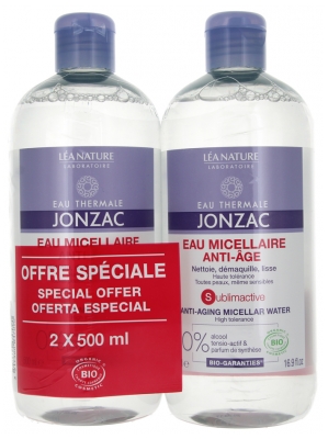 Eau de Jonzac Sublimactive Anti-Aging Micellar Water Organic 2 x 500ml