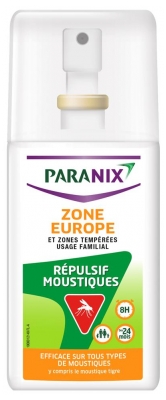 Paranix Répulsif Moustiques Zone Europe 90 ml (à utiliser de préférence avant fin 01/2023)