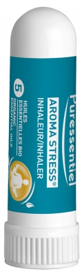 Inhalator Aroma Stres Puressentiel cu 5 Uleiuri Esențiale 1 ml