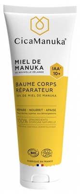 CicaManuka Baume Corps Réparateur 10% de Miel de Manuka IAA 10+ Bio 200 ml