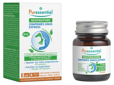 Puressentiel Respiratory Tablets Sinus Express 15 Tabletek