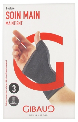 Gibaud Soin Main Wrist-Thumb Support - Size: Size 3