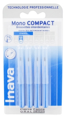 Inava Mono Compact 4 Interdental Brushes - Size: ISO1 0,8mm