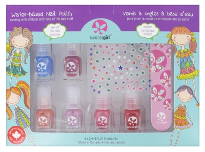 Suncoatgirl Set Nagellacke auf Wasserbasis