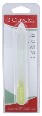 3 Claveles Glass Nail File - Colour: Yellow