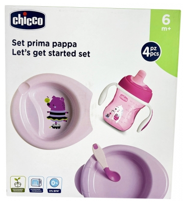 Chicco Meal Set 6 Months and + - Colour: Pink