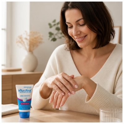 Vita Citral Daglig Fløjlspleje Fugtgivende Håndcreme til Tørre Hænder 50 ml