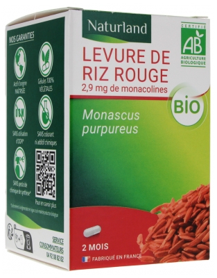 Naturland Rode Rijst Gist Biologisch 60 Vegecaps