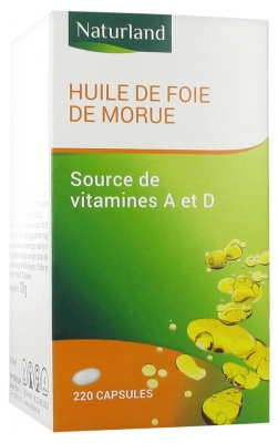 Naturland Aceite de Hígado de Bacalao 220 Cápsulas