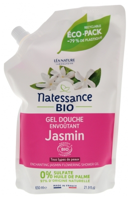 Natessance Enchanting Jasmine Organic Shower Gel Refill 650 ml
