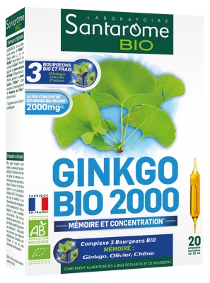 Santarome Bio Ginkgo Bio 2000 20 Ampoules