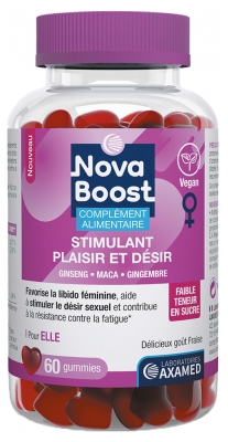 Nova Boost Stimulant Plaisir et Désir Pour Elle 60 Gummies