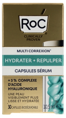RoC Multi Correxion Hydrater + Repulper Capsules Sérum 30 Capsules