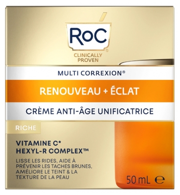 RoC Multi Correxion Renouveau + Éclat Crème Anti-Âge Unificatrice Riche 50 ml