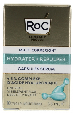 RoC Multi Correxion Hydrater + Repulper Capsules Sérum 10 Capsules