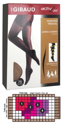 Gibaud ActivLine Support Tights 70 Denier Beige - Rozmiar: Rozmiar 1